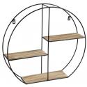 Wallhanger Iverness Round S 30x15x26 cm zwart industrieel wandrek